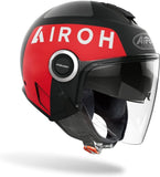AIROH - HELIOS UP BLACK MATT HELMETS - SECURTEX MOTOR SL (t/a MaximoMoto)