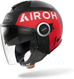 AIROH Helios Color Up Black Matt Open Face Motorcycle Helmet