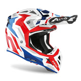 AIROH - AVIATOR ACE SWOOP RED/BLUE GLOSS HELMETS