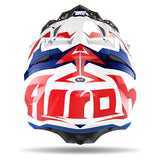 AIROH - AVIATOR ACE SWOOP RED/BLUE GLOSS HELMETS