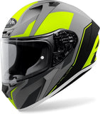 AIROH - VALOR WINGS HELMETS FULL FACE MOTORCYCLE HELMET ORIENTED MATTE YELLOW