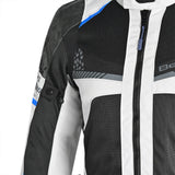 BELA Onsaker Motorcycle Textile Jacket - White Black Blue