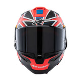 Alpinestars Supertech R10 Miller Carbon Motorcycle Racing Helmet Red Matt