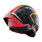 Alpinestars Supertech R10 Miller Carbon Motorcycle Racing Helmet Red Matt