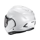 HJC F100 Plain Sleek Design Modular Helmet Pearl White