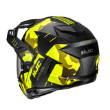 HJC I80 Roki Modular Flip-up Motorbike Helmet - Yellow