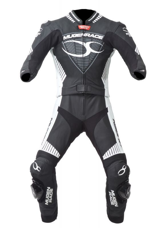 MUGENRACE MNR 1711 Impegnato-D Traje Piel Mujer Negro Blanco