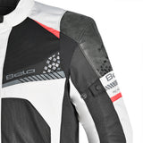 BELA Onsaker Motorcycle Textile Jacket - White Black Red - DELIVERY WITHIN 8 WEEKS