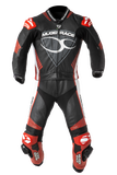 MUGENRACE MNR 1711 Impegnato Traje Piel Mujer Negro Rojo Blanco