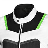 R-TECH SPIRAL MESH Motorcycle Textile Jacket White Black Green