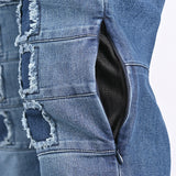 BELA - Pantalon Vaquero Piston Denim Jeans (MXD-405) AZUL SUCIO