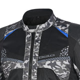 BELA Onsaker Motorcycle Textile Jacket Camo Blue Black