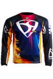 MUGENRACE CR-MNR-2490 ARMY CRUZ JERSEY NARANJA AZUL