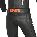 SHUA Infinity 2PC Motorcycle Racing Suit Black Orange
