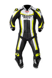 MUGENRACE MNR-1913 Ibrido Traje Cuero Negro Blanco Amarillo - Mono