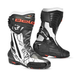 BELA Air Rider GP-1 Motorcycle Racing Leather Boots Black/White