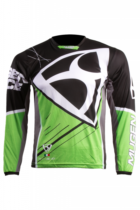 MUGENRACE CR-MNR-2494 CRUZ JERSEY Negro Verde