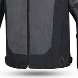 R-TECH SPIRAL MESH MOTORCYCLE JACKET BLACK GRAY FLUORO GREEN