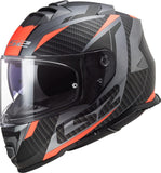 LS2 FF800 STORM FULL FACE HELMETS II RACER M.TITANIUM ORANGE-06