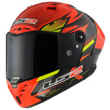 LS2 FF805 THUNDER GP AERO FULL FACE HELMETS FIRE RED BLACK-06 XXL