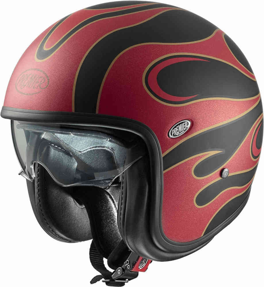Premier Vint Motorcycle Scooter Jet Helmet Fr 2 Bm Jet