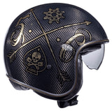 PREMIER - VINT HELMET. CARBON NX GOLD CHROM - SECURTEX MOTOR SL (t/a MaximoMoto)