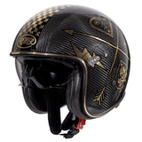 PREMIER - VINT HELMET. CARBON NX GOLD CHROM - SECURTEX MOTOR SL (t/a MaximoMoto)