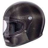 Premier TROPHY CARBON Full Face Motorcycle Touring Helmet Black