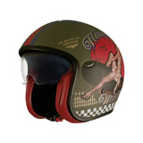 PREMIER - VINT HELMET. PIN UP MILITARY BM - SECURTEX MOTOR SL (t/a MaximoMoto)