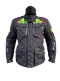 MUGENRACE NJ-MNR-2099 MARS Textil Chaqueta Negro Amarillo Fluor