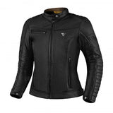 CHAQUETA SHIMA WINCHESTER 2.0 PARA MUJER CHAQUETA DE CUERO DE MOTO VINTAGE NEGRA