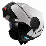 LS2 FF902 Scope II Modular Motorcycle Helmet Solid Gloss White