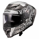 LS2 Dragon FF807 Full Face Racing Motorcycle Helmet Enthum Silver maximomoto.uk!