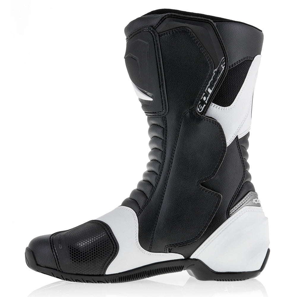 Alpinestars SMX S Durable Motorcycle Touring Boots Black White images
