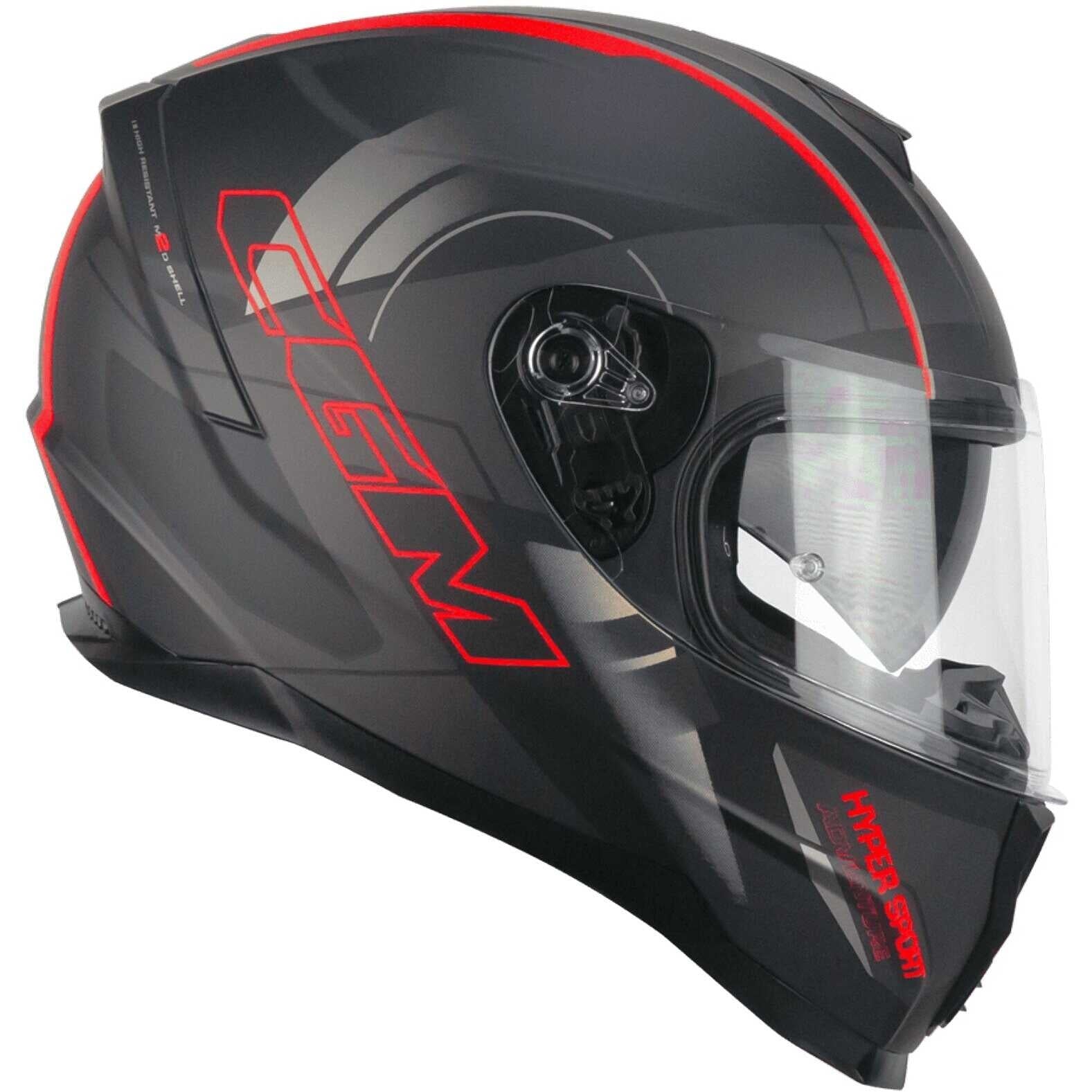 CGM - 321G ATOM SPORT Nero Rosso opaque - SECURTEX MOTOR SL (t/a MaximoMoto)