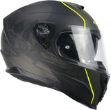 CGM - 321S ATOM SKULL Nero Giallo fluo opaque - SECURTEX MOTOR SL (t/a MaximoMoto)