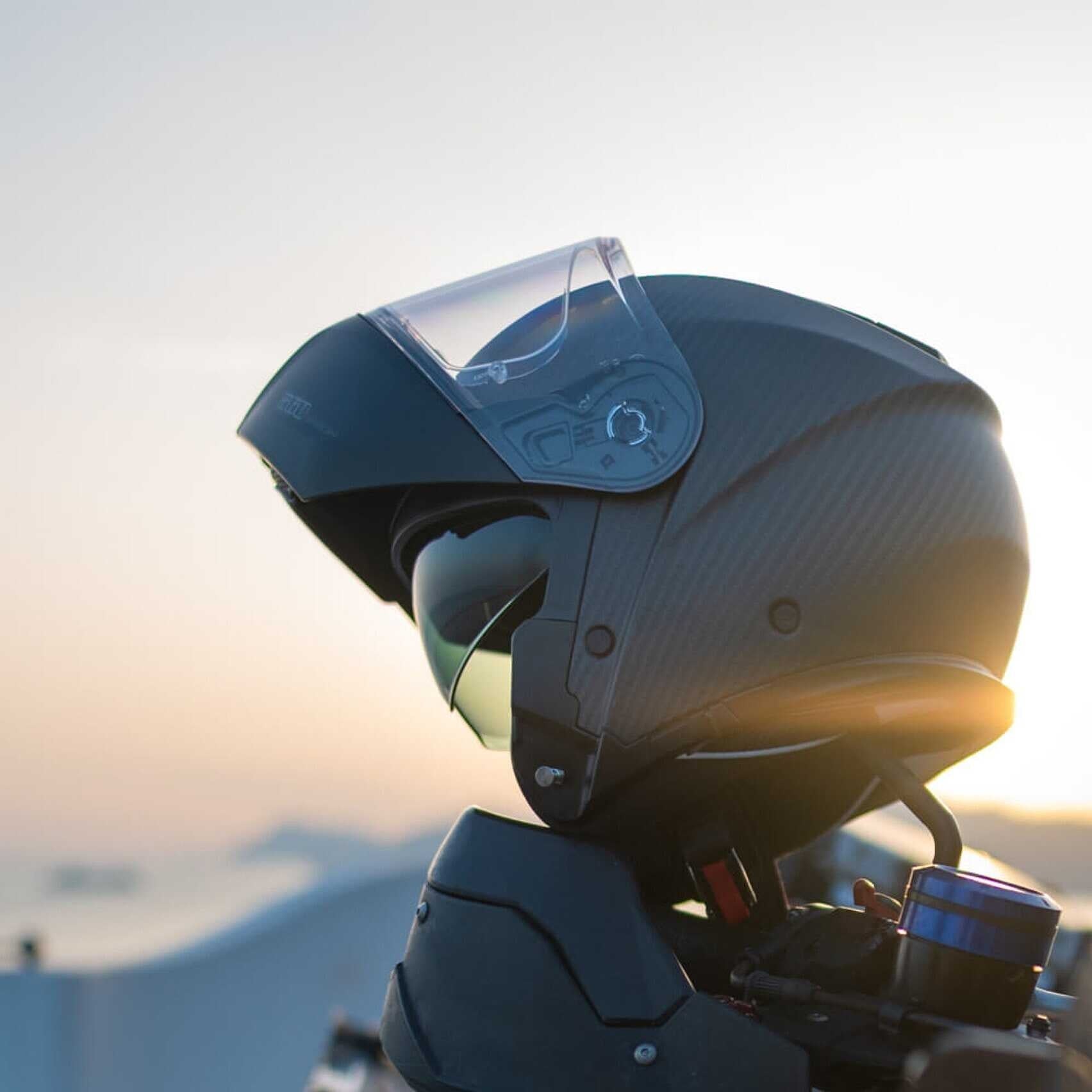 CGM 560A MAD MONO CARBONO CASCO MODULAR NERO OPACO