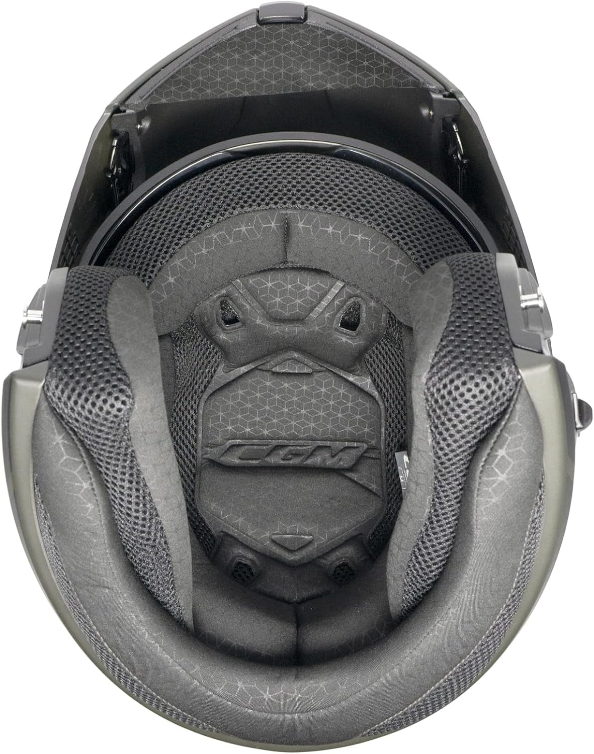 CGM - 568G BER DRESDA Modular Casco Nero Rosso opaco