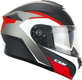 CGM - 568G BER DRESDA Modular Casco Nero Rosso opaco