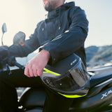 CGM 568S BER grafito Modular Casco moto touring Grafite Giallo fluo opaco