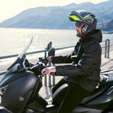 CGM 568S BER grafito Modular Casco moto touring Grafite Giallo fluo opaco