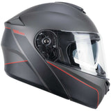 CGM - 568X BER CITY Grafite Rosso satinato - SECURTEX MOTOR SL (t/a MaximoMoto)