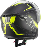 CGM - 569G C-MAX CITY Modular Casco Nero Giallo fluo opaco