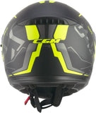 CGM - 569G C-MAX CITY Modular Casco Nero Giallo fluo opaco