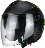 CGM 160G JAD RIDE JET CASCO MOTO GRAFITE GIALLO FLUO OPACO