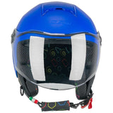 CGM - 261A MINI MONO ABIERTO CASCO Azzurro opaco - CASCO