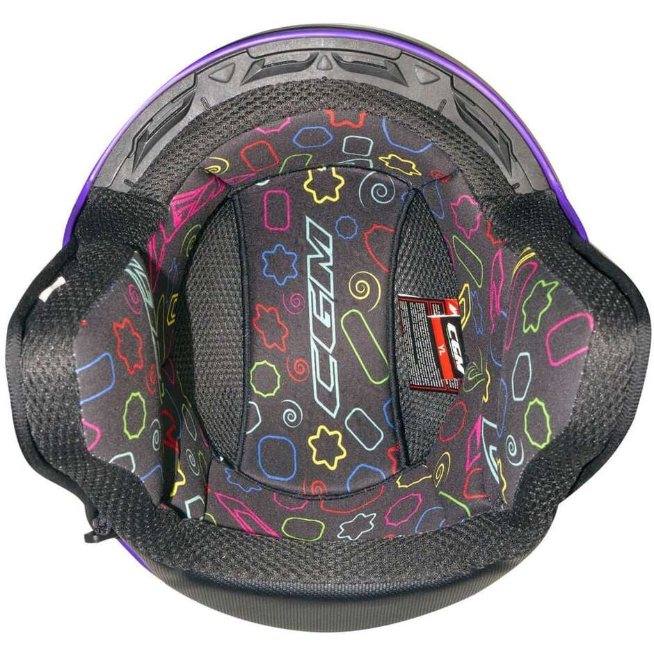 CGM - 261A MINI MONO ABIERTO CASCO Azzurro opaco - CASCO