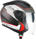 CGM - 136S DNA APACHE Nero Rosso opaque - SECURTEX MOTOR SL (t/a MaximoMoto)