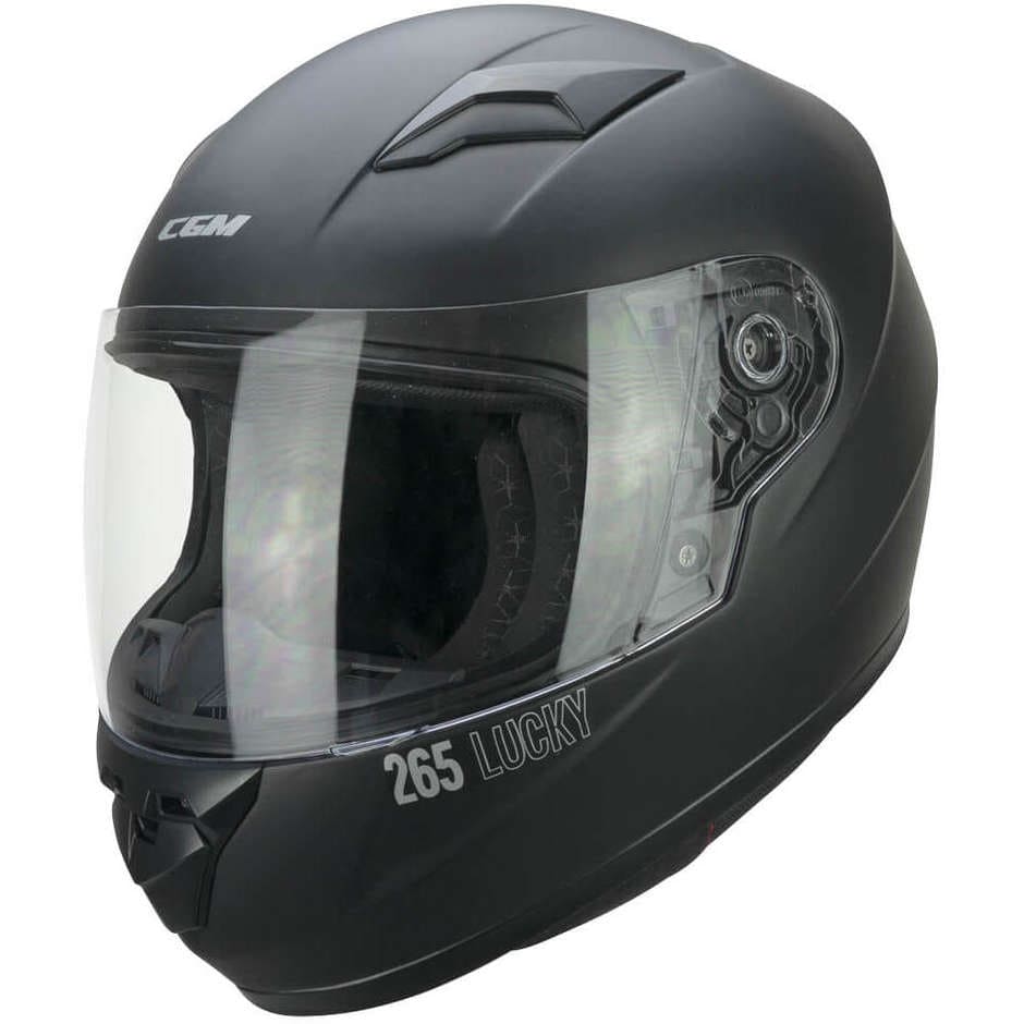 CGM 265A LUCKY MONO Moto Integral Casco Negro Mate