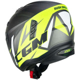 CGM 155X Rush Moto Jet Casco Amarillo Grafito fluo Mate